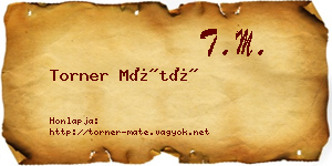 Torner Máté névjegykártya