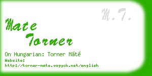 mate torner business card
