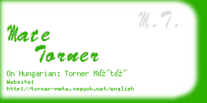 mate torner business card